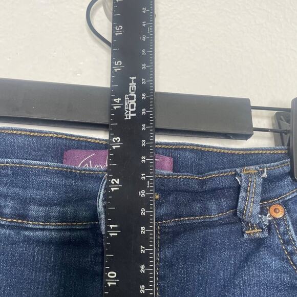 Gloria Vanderbilt Womens Jeans Size 16 Amanda Dark Wash Straight Leg Denim Blue - Picture 6 of 13